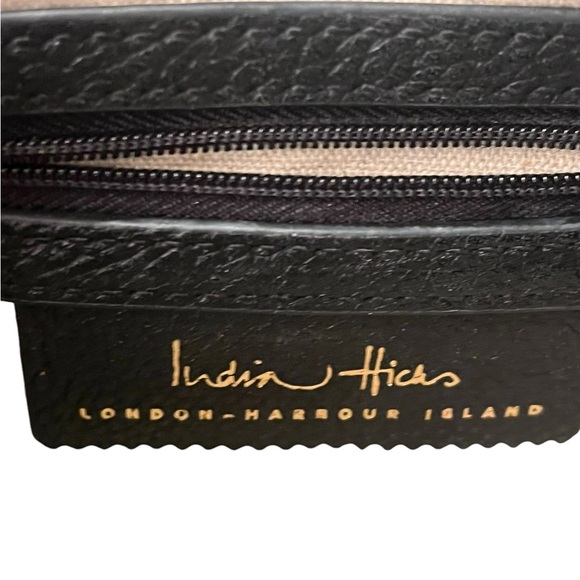 India Hicks The Lady P Bag Crossbody Purse Black Leather Bag Designer - Picture 5 of 5